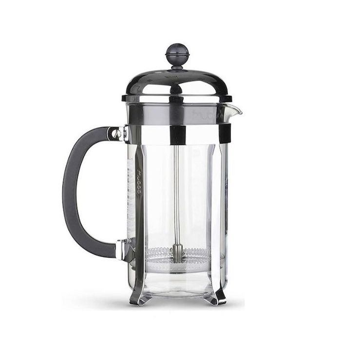 Френска преса за кафе, Bodum, Chambord, Inox, 1л, 8 чаши, прозрачна/сребриста.