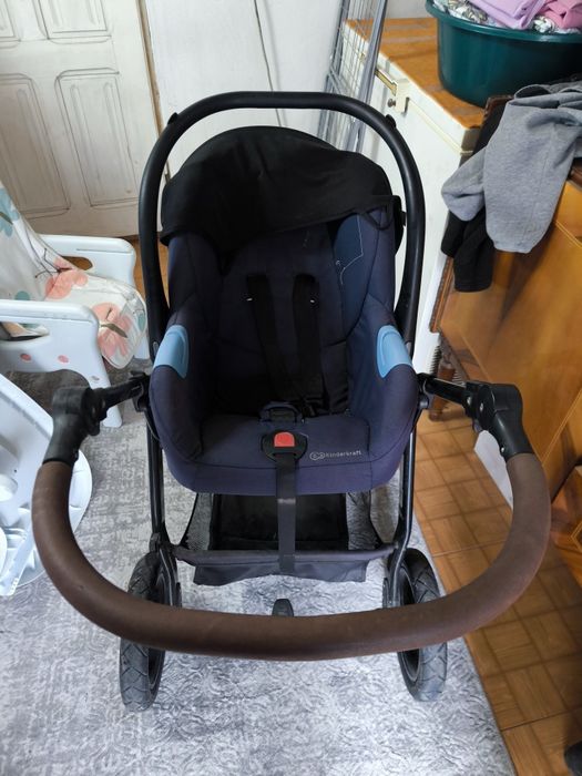 Căruț copii kidercraft + scaun copii cu tava pentru masa