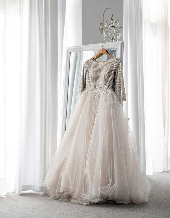 Rochie de mireasa Romana G. Urmanczy Couture, cu maneca lunga, XS/S