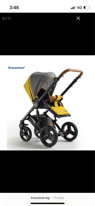 Kоличка 3 в 1 Krausman, Nexxo Yellow