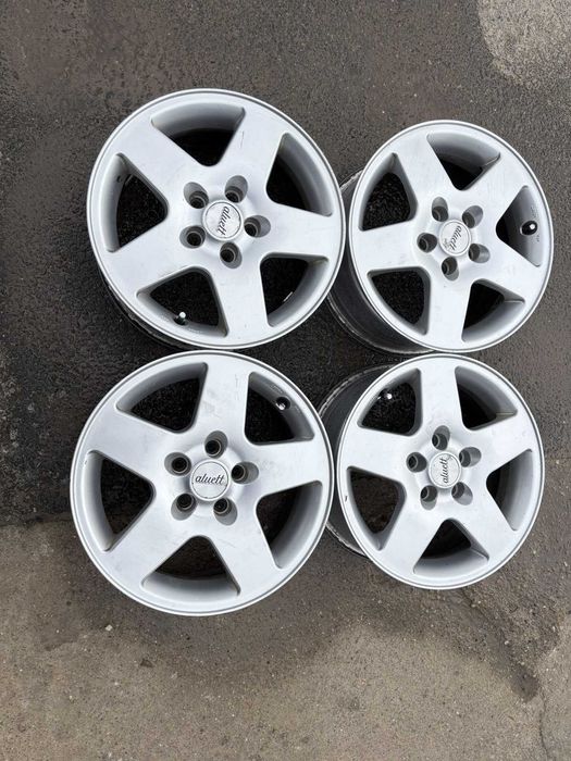 Set jante aluminiu R15 5x100 VW Audi 6,5JX ET38 Aluett