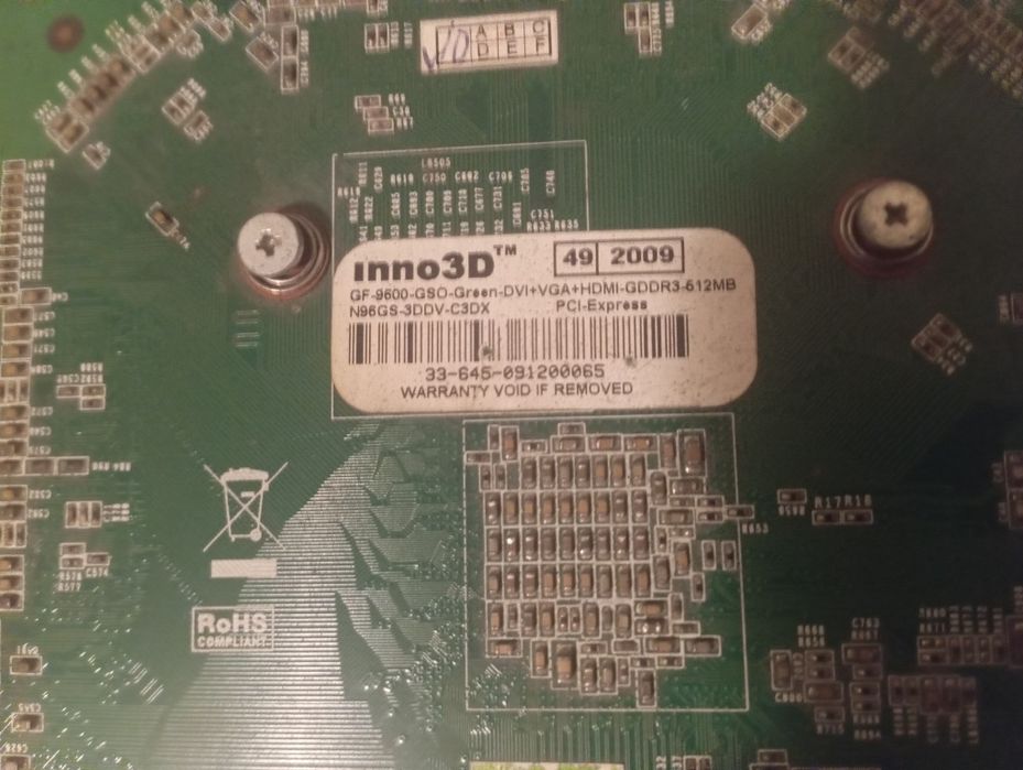 Продам видеокарту GeForse 9600 GSO 512MB