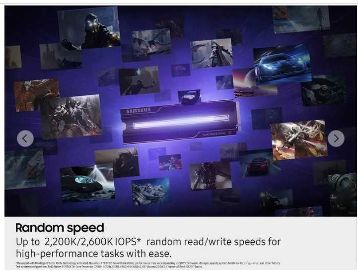 SSD Samsung 9100 Pro 2TB M.2 Gen 5 Heatsink SIGILAT IN CUTIE