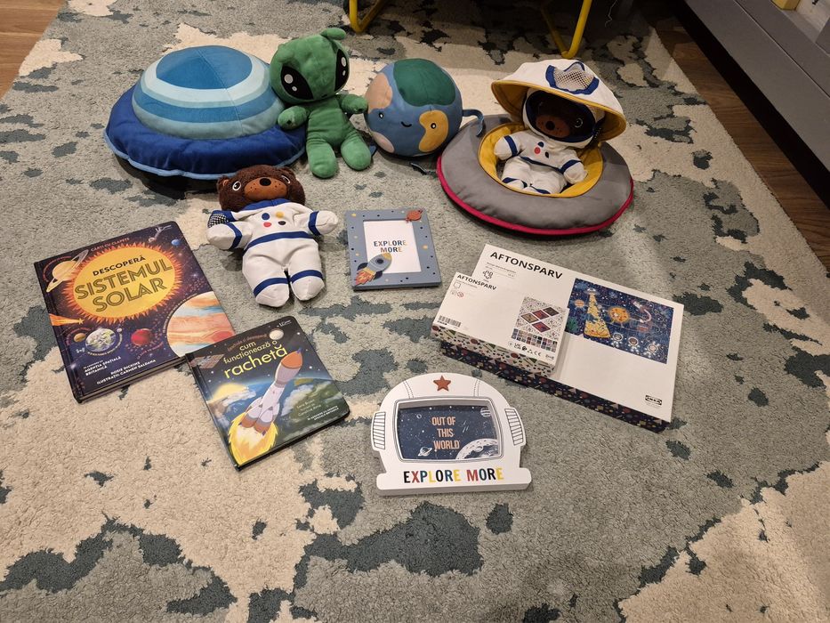 Lot jucarii, carti, puzzle si joc de memorie