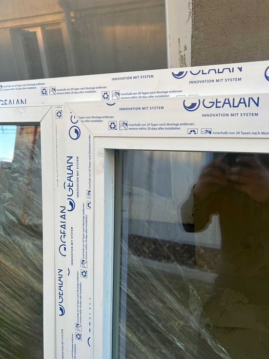 Tâmplărie PVC - Gealan linear  1400L x 1500H ( 4 bucăți - deschidere stânga)