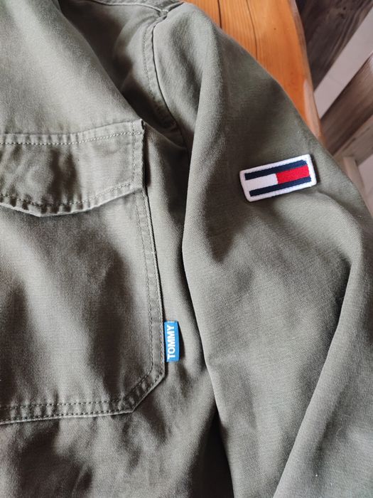 Военно Tommy Jeans TJM CARGO JACKET мъжко яке military Style зелено Хл