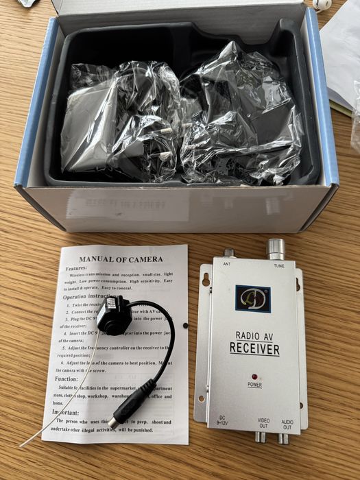 Безжична камера за видеонаблюдение и приемник