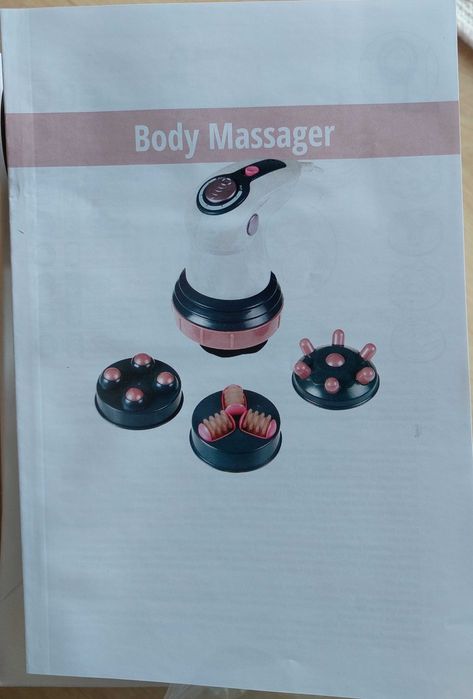 НОВ Масажор за тяло с 3 приставки и инфрачервена топлина