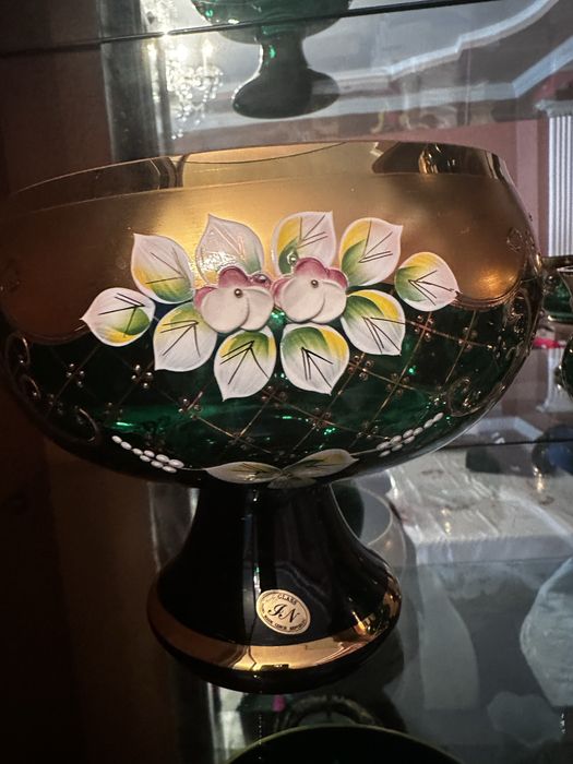 Графины со стаканами, богемское стекло Чехия, оригинал