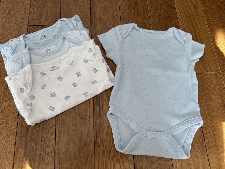 Комплект бебешки бодита с къс ръкав Next, Primark 3-6м