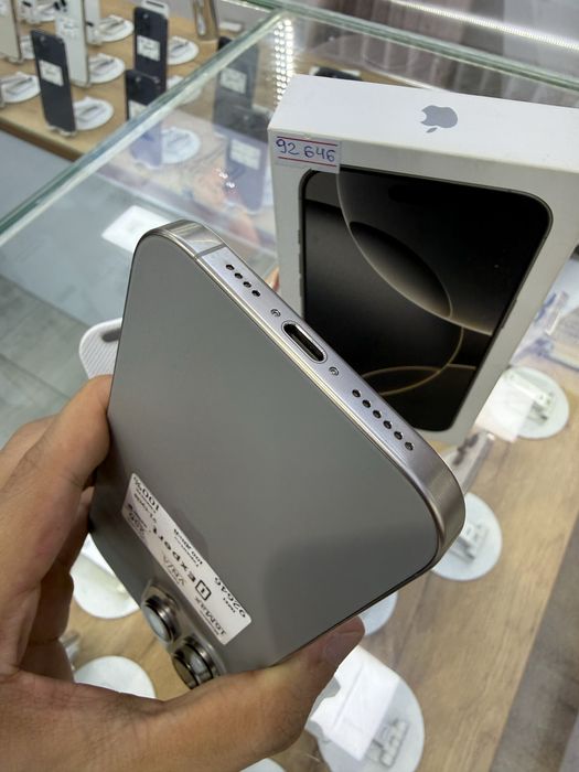 iPhone 16 Pro Max 256gb 100% ideal 91 sikl 3 oy garantiya!