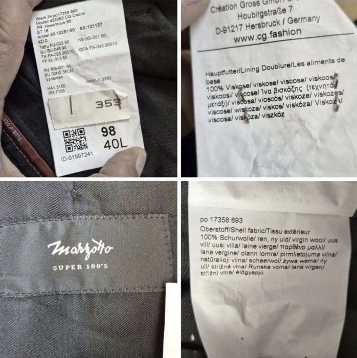 Pantaloni eleganți Club of Gents, Super 100's, Germania, Bărbați - 98