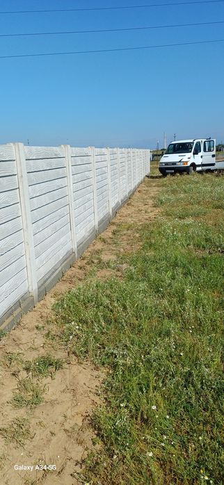 Gard de beton 250 lei lacra plasa de 4 și fier de 6 calitate foarte bu