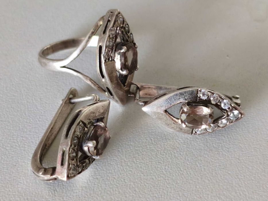 Серебро. 925 проба. Набор.