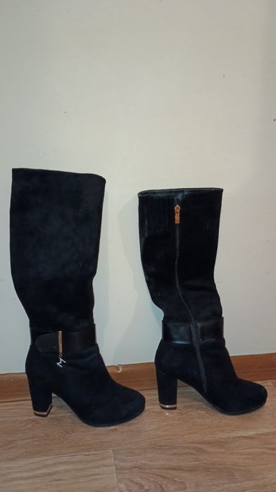 Сапоги женские черные