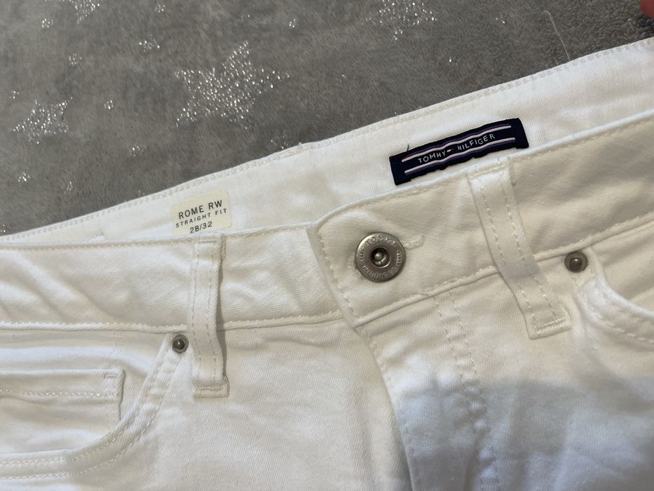 Blugi albi dama Tommy Hilfiger