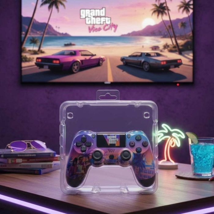 Безжичен PS4 Джойстик FC25/GTA с LED и Вибрация