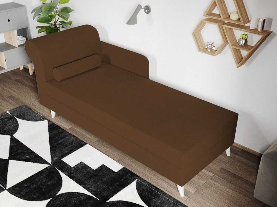 Divan dublu / Pat matrimonial tapitat Maro Round Rabatabil