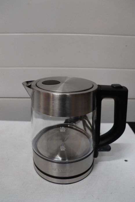 Severin WK 3468 Кана за вода със стъкло, 2200W, 1L, прозрачна/черна