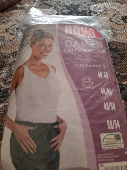 1 Pijama noua dama XXL de vara 1buc iarna XXL dama bleu 2 maieuri mar52/3XL