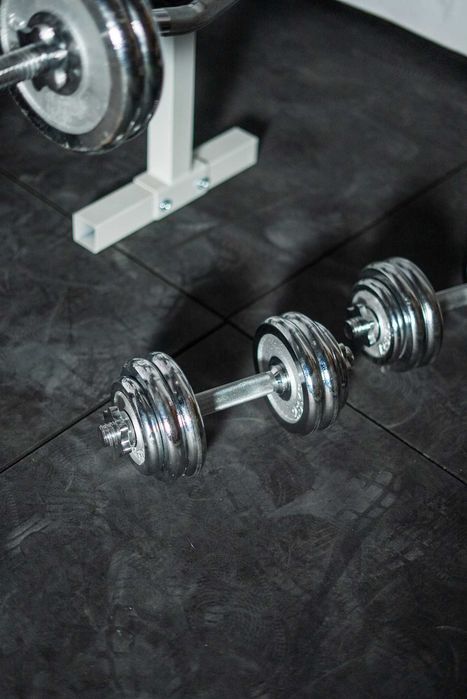 Banca Multifunctionala + Set De Greutati 120 Kg 30/31mm Cu Cromate