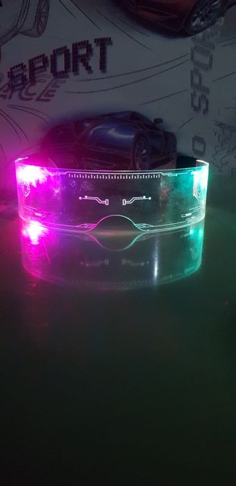 Неоновые очки с подсветкой