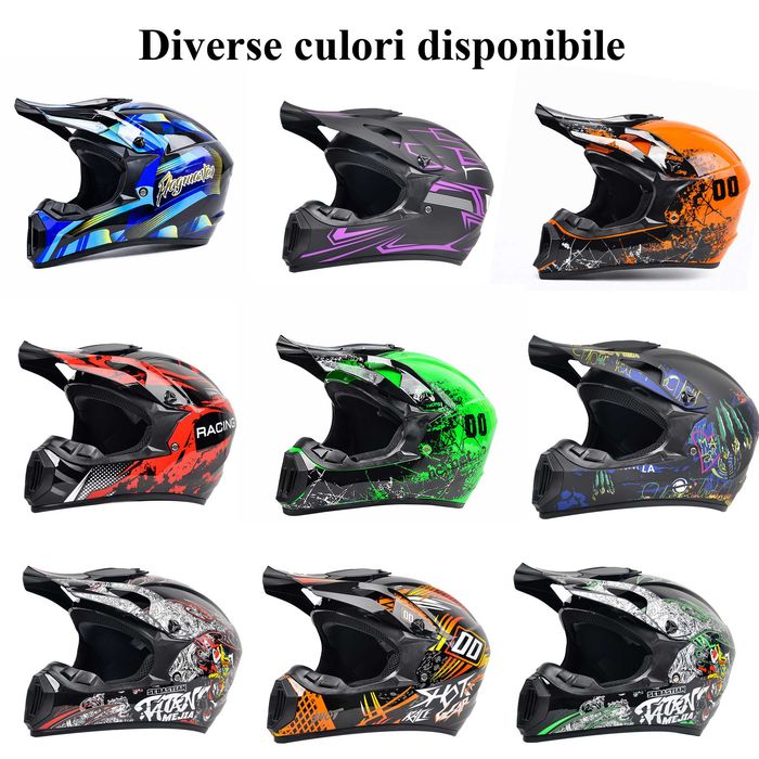 Casca Moto Enduro Cross ATV - S / M / L / XL - Albastru