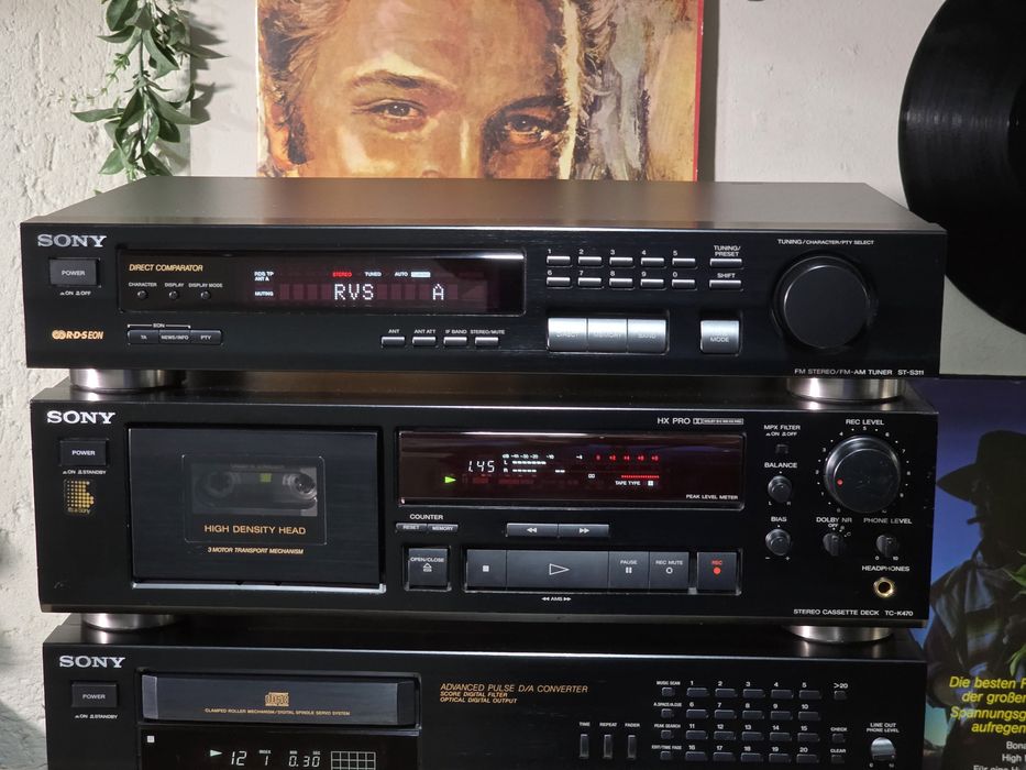 Linie audio SONY amplificator ta-f435r,cd player cdp-715 tuner st-s311
