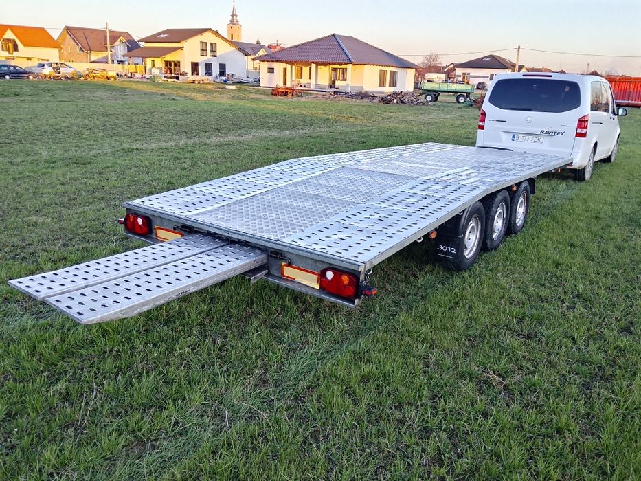 REMORCA PLATFORMA SLEP TRAILER 3 axe an 2021 L 5.50m- l 2.10m stare bu