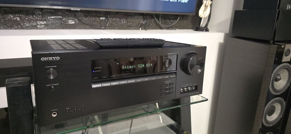 Receiver 7.1 Onkyo TX-SR444 Dolby Atmos Bluetooth 4k usb hdmi arc