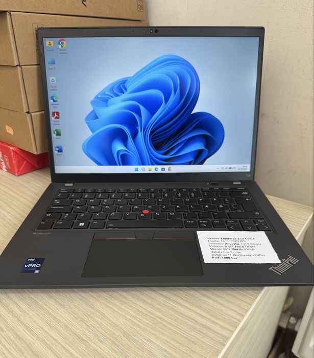 Laptop Lenovo ThinkPad T14 Gen 3 intel i5(12th)Ram 16Gb/Ssd256Gv/windows 11
