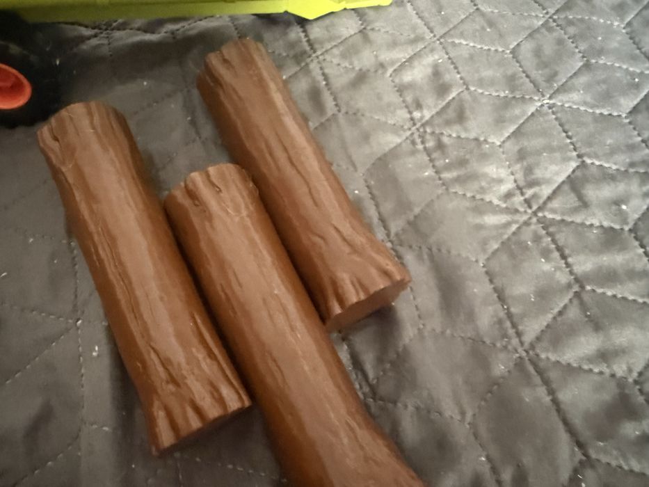 Set 10 bușteni din plastic pentru copii
