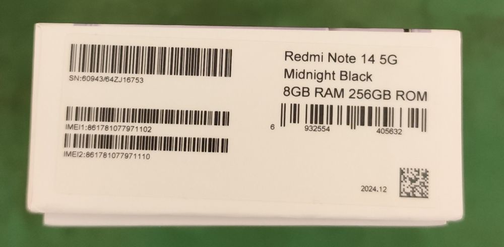 Xiaomi Redmi Note 14 5G, NOU