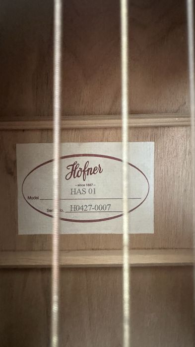 Гитара акустическая Höfner HAS-01
