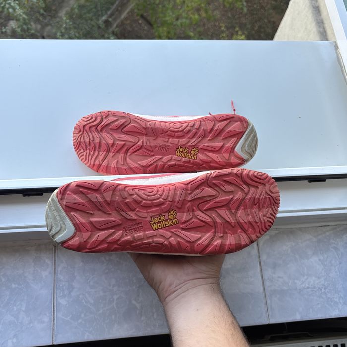 Adidași trekking damă Jack Wolfskin, roz pantofi drumeție trail quick lace munte, size EUR 40