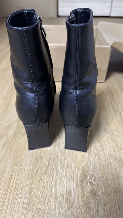 Натуральная кожа ботильены/сапоги