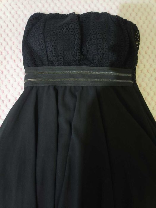 Черна рокля с опашка