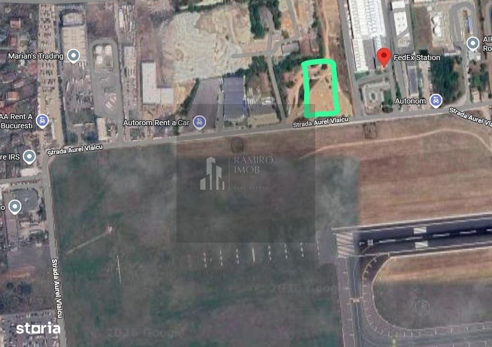 Teren De Vanzare 5000Mp Vis-A-Vis De Aeroport, Strada Aurel Vlaicu