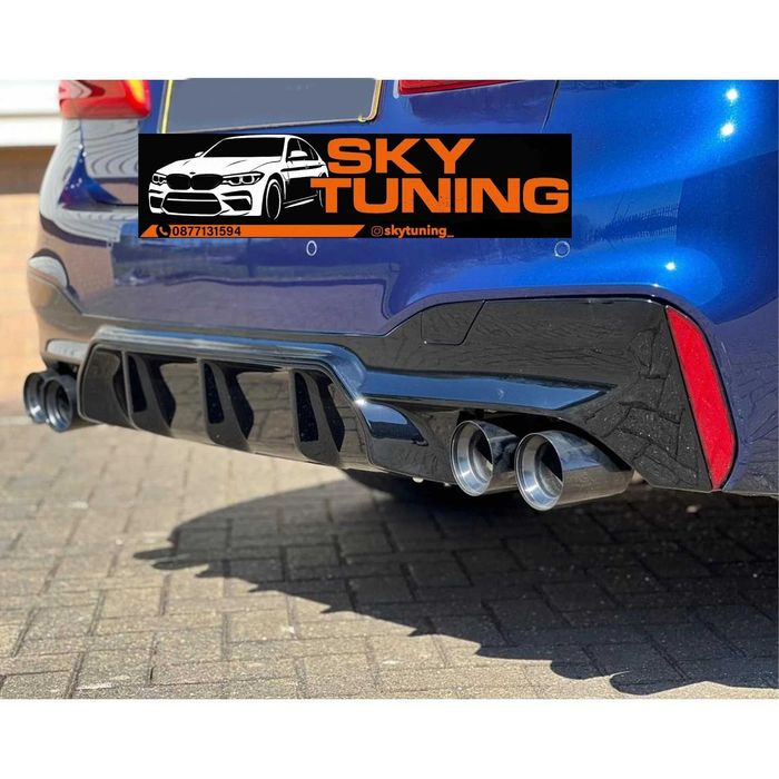 Bmw G30 M дифузьор Бмв г30 добавка задна броня с щипки висок клас