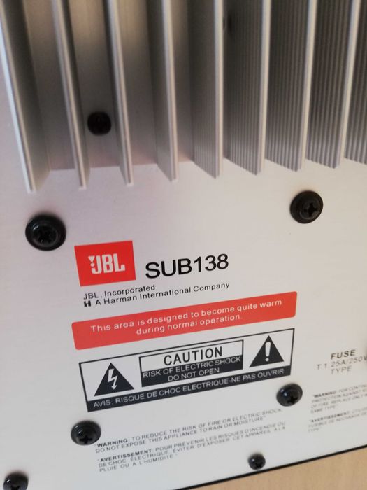 Sistem Boxe JBL model SUB138 (Subwoofer + 5 sateliti) - 100w/Impecabil