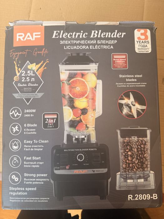 Blender RAF profesional 2 in 1 R.2809-B, 2400W