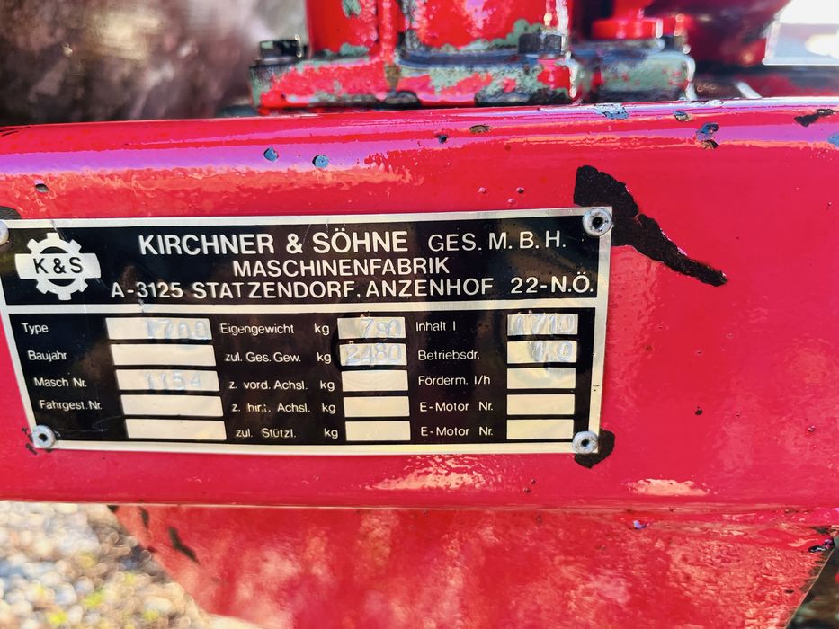 Vidanja, vitanjor, vitanj, cisterna cu pompa dublu sens 1700 l