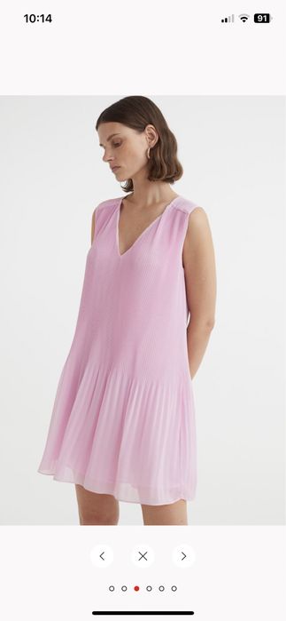 Плисирана рокля и топ H&M