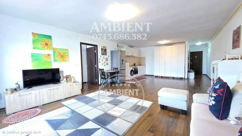 Apartament cu 2 camere tip ”open-space”, mobilat și utilat, zona CRUCE