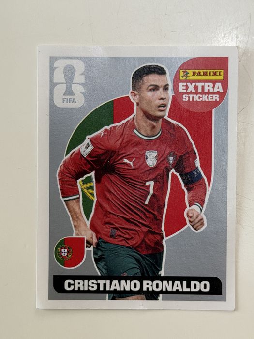 Cristiano Ronaldo extra sticker silver panini world cup 2026