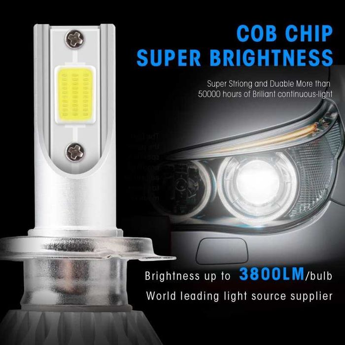 Becuri Led H1/H3/H4/H7/H11  Becuri LED Far 6000K faza Scurta Lunga
