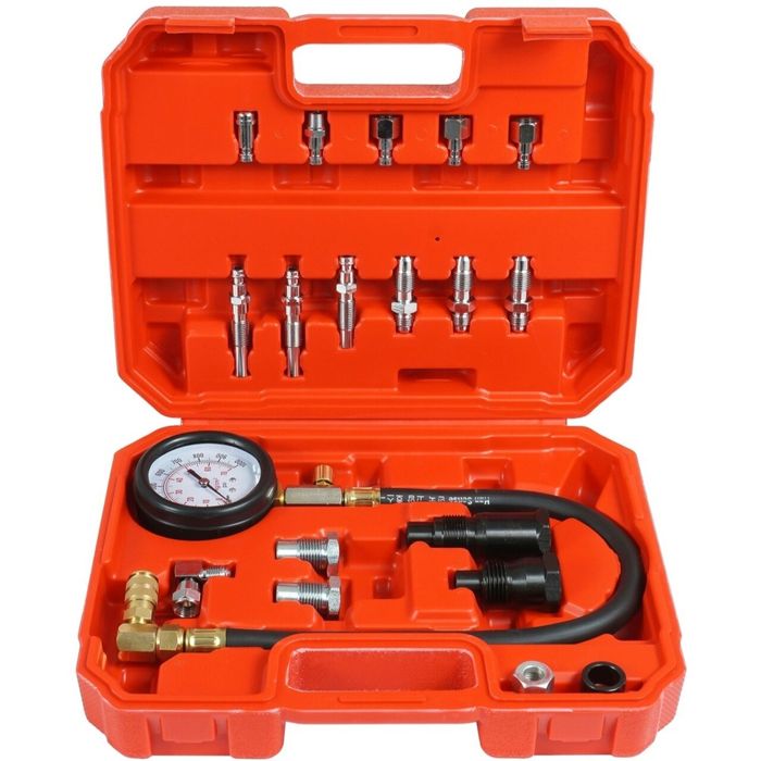 Set tester pentru compresie motoare diesel 0 - 70 bari, 19 piese,