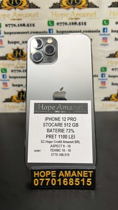 Hope Amanet P3 Iphone 12 pro 512 GB
