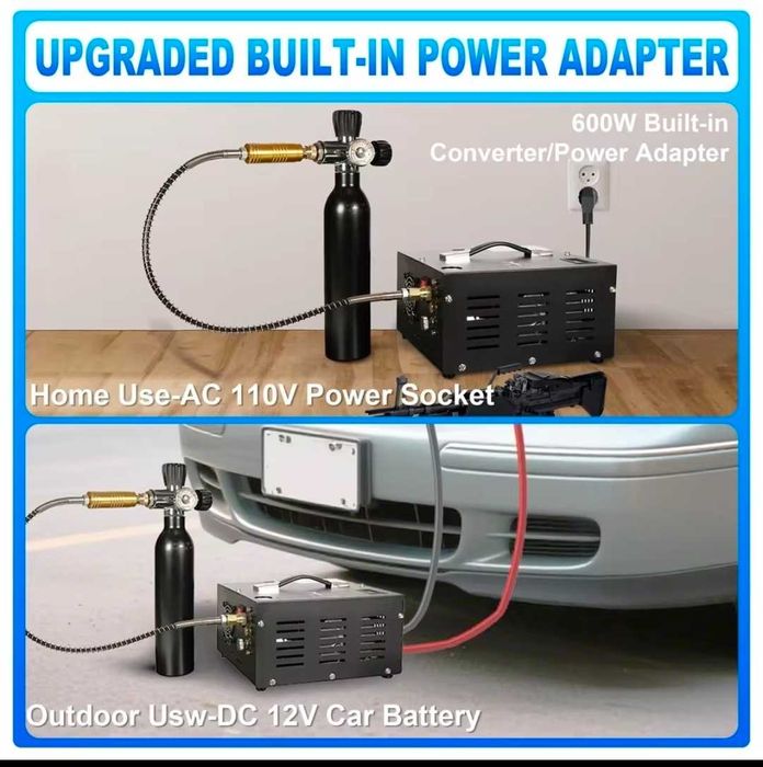 TUXING TXES061 12V 220V PCP 300Bar 4500Psi въздушен компресор