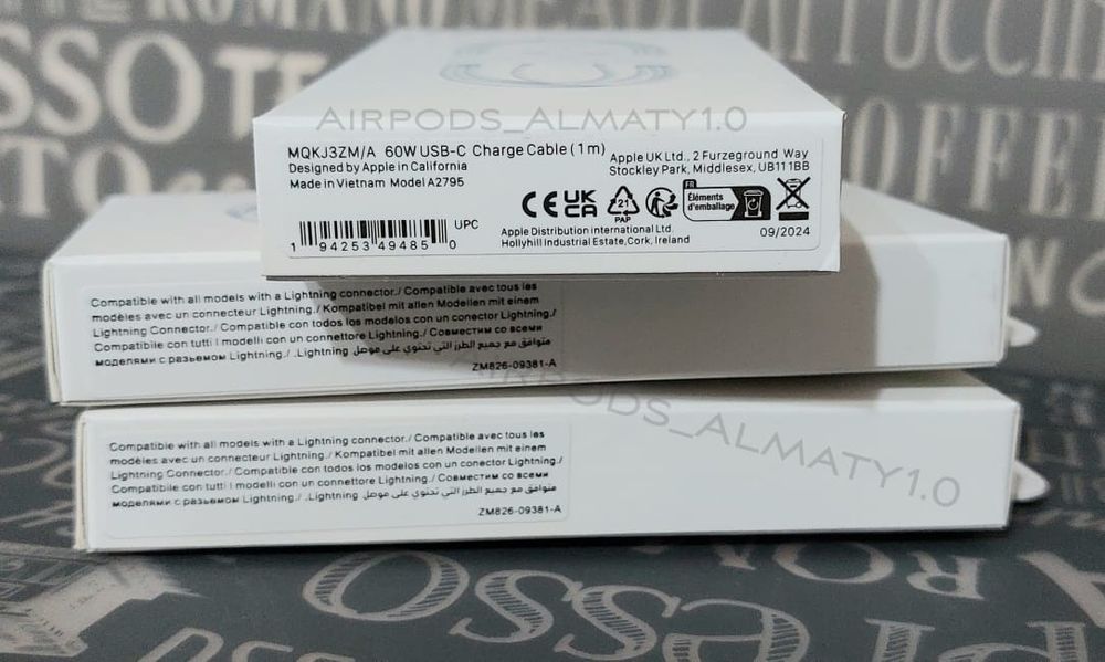 iPhone 16 charge cable 60W оригинал type c